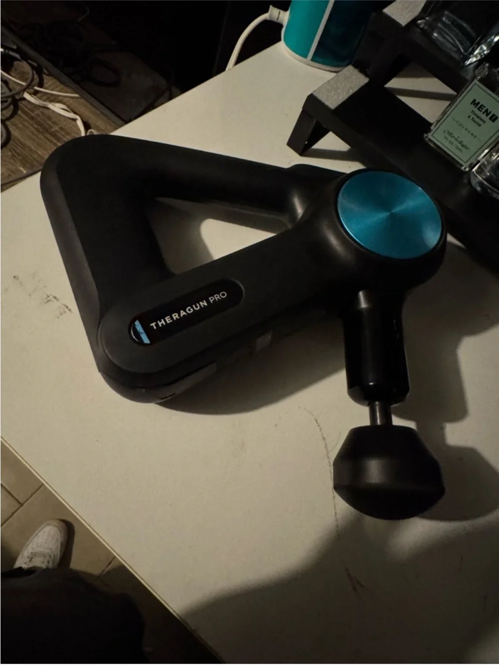 Percussion Massager - Black with Blue Accents